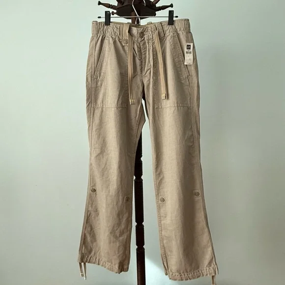 🏷️ GAP Striped Utility Pants Mens S 30-32 Cotton Industrial Workwear NWT - Picture 1 of 11